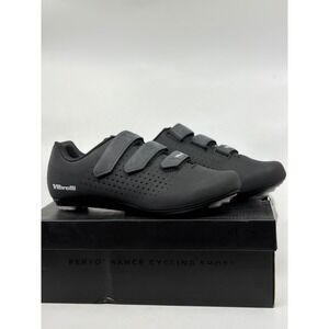 New Vibrelli Pace Mens Performance Cycling Shoes Black Road Spin Size 9 US/42 EU